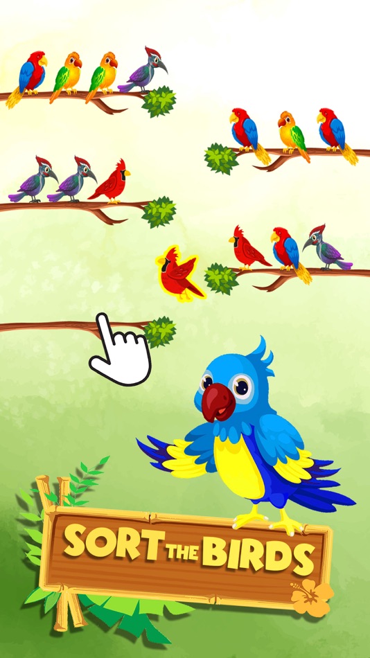 #2. Birds Sort - Color Puzzle (iOS) 来自: Adnan Sohail