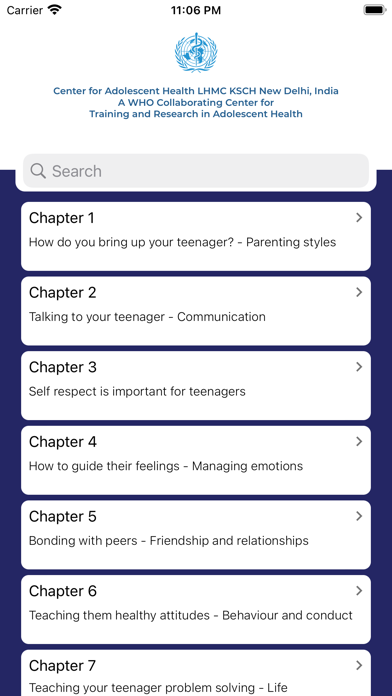 Adolescent Parenting Screenshot