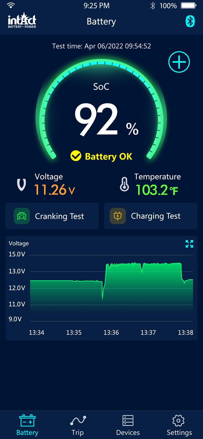 intAct Battery Check