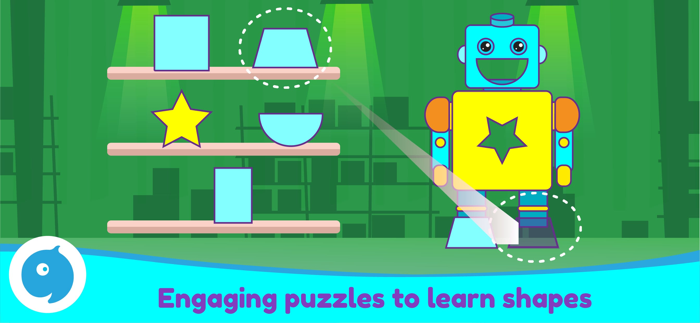 Shapes and colors learn games
