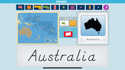 Oceania - Montessori Geography Screenshot