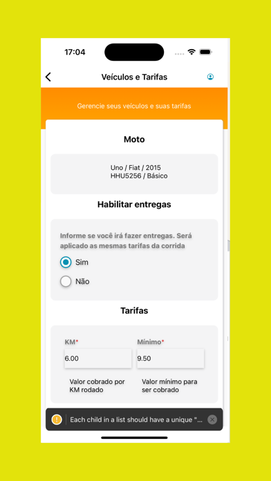 EzTaxi para Motoristas Screenshot