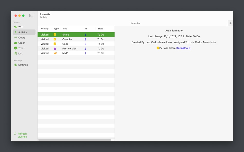 #3. formatho (macOS) 由: Luiz Carlos Maia Junior