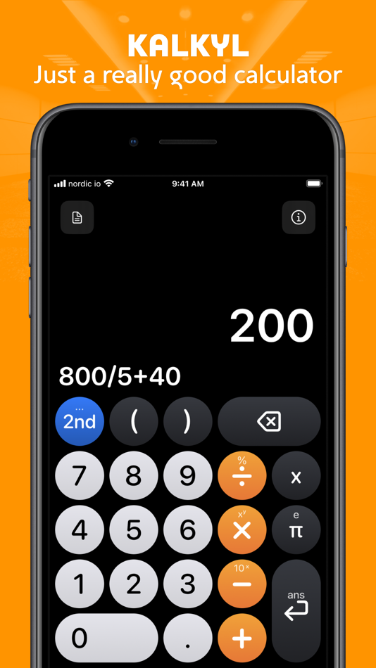 #1. Kalkyl (iOS) 由: nordic io