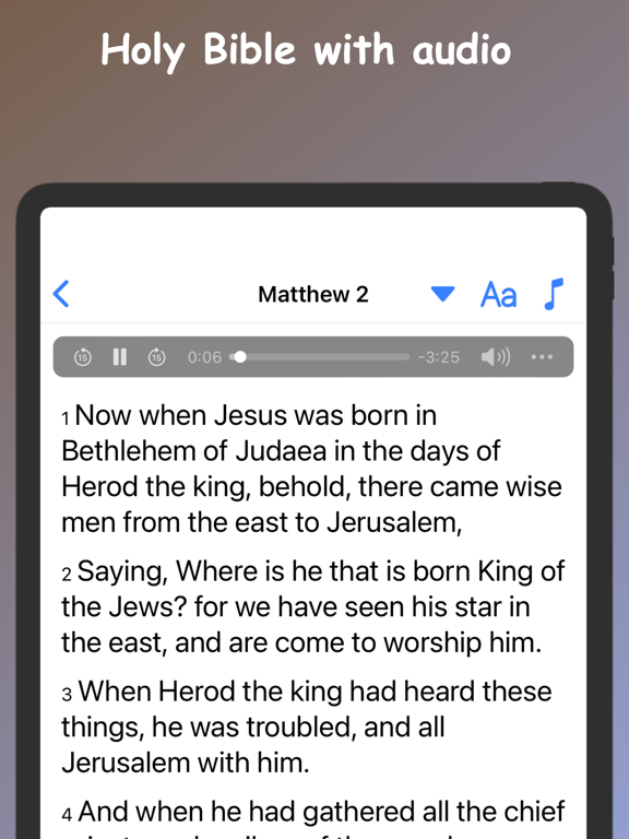Screenshot #4 pour Bible Audio King James Version