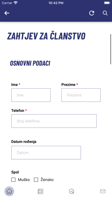 Za Nove Generacije Screenshot