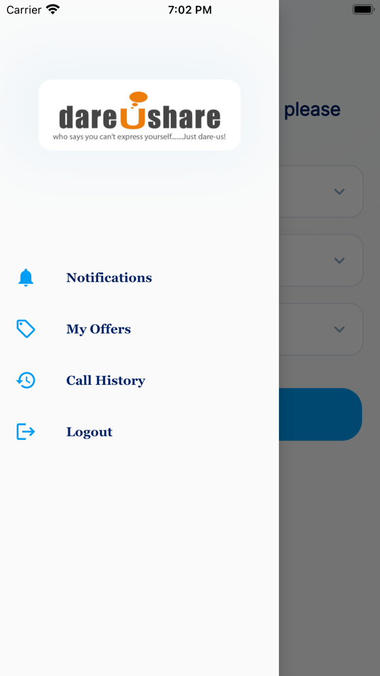 #9. DareUshare client (iOS) Podle: Intelligent Projects