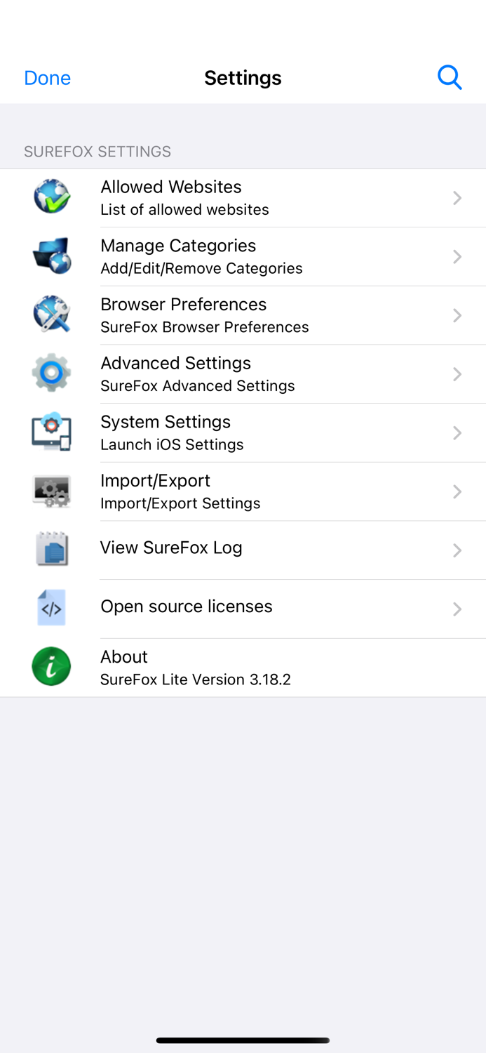SureFox Kiosk Browser Lite