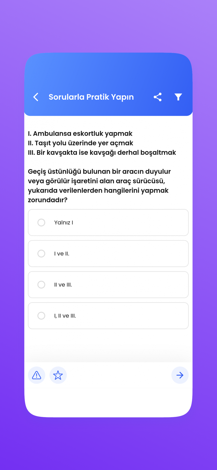 Ehliyet Sinav Sorulari