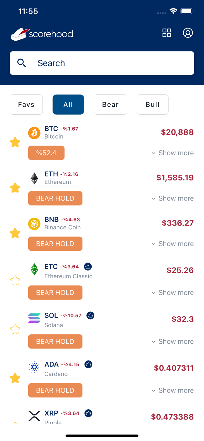 Scorehood Crypto Analysis Tool
