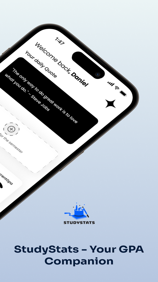 #6. Study Stats app (iOS) By: Chinedum Okpechi