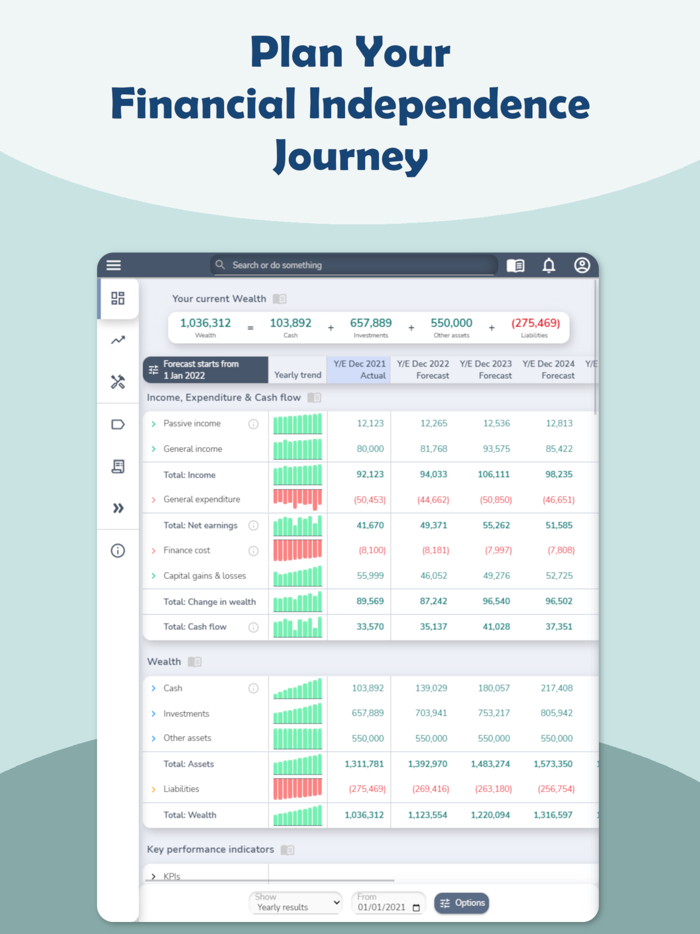 Wealth Position Budget Track
