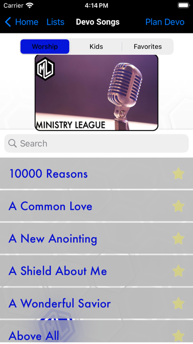 Ministry League Screenshot
