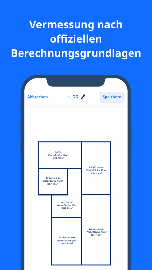 #4. Gebäudeflächen (iOS) Podle: roometric GmbH