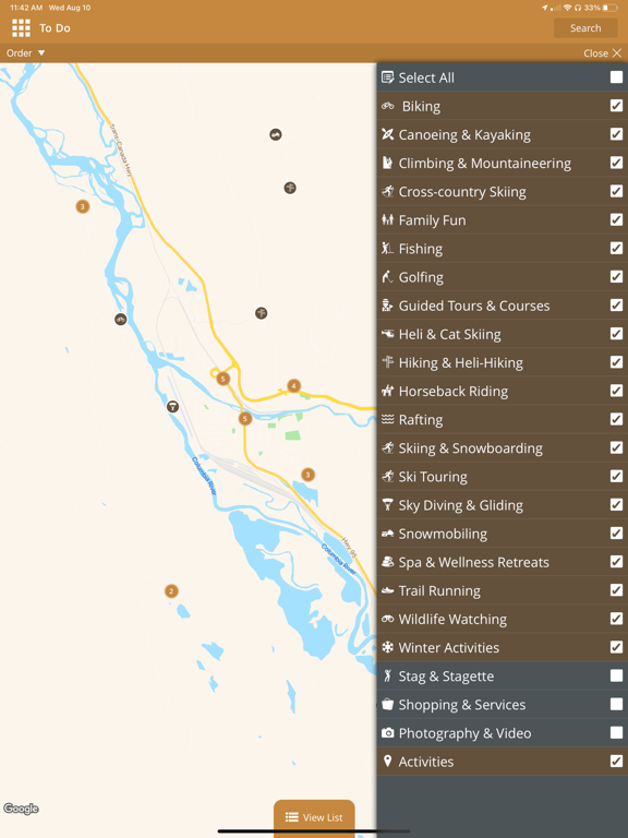 Golden BC Canada iPad screenshot 4 - Travel app