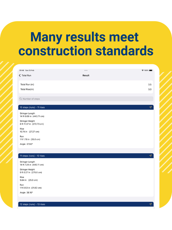 Screenshot #5 pour Stair Calculator: Construction