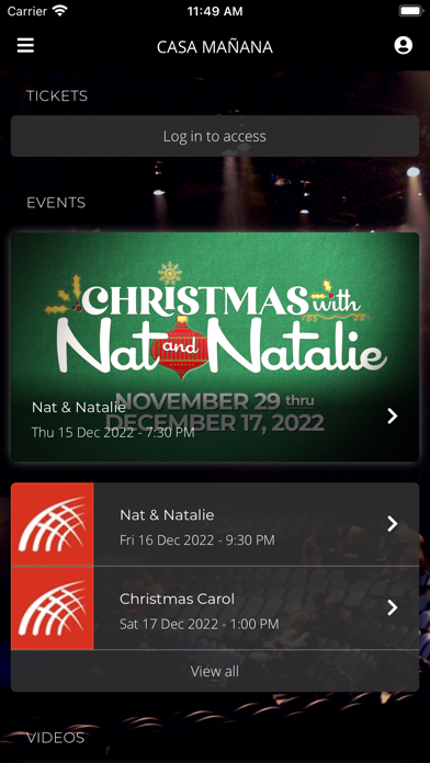 Casa Mañana Screenshot