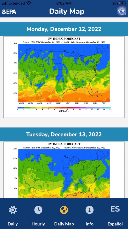 #3. EPA's SunWise UV Index (iOS) 由: United States Environmental Protection Agency (USEPA)