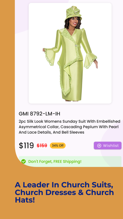 Designer Church Suits Screenshot