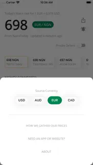 naira to dollar exchange rate iphone screenshot 4
