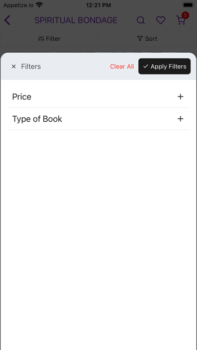 MFM Bookshop Screenshot