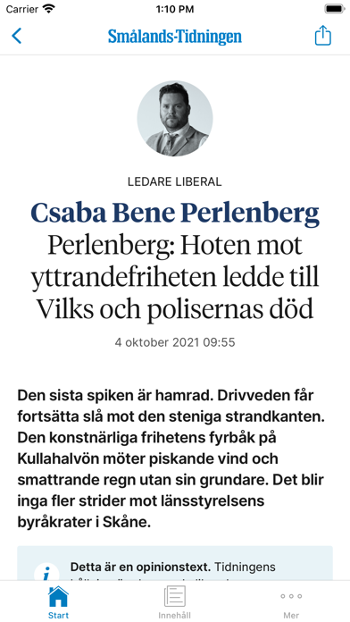 Smålands-Tidningen Nyhetsapp Screenshot