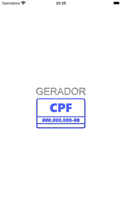 Gerador de CPF Válido Screenshot
