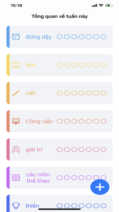 Habits hàng tuần Screenshot