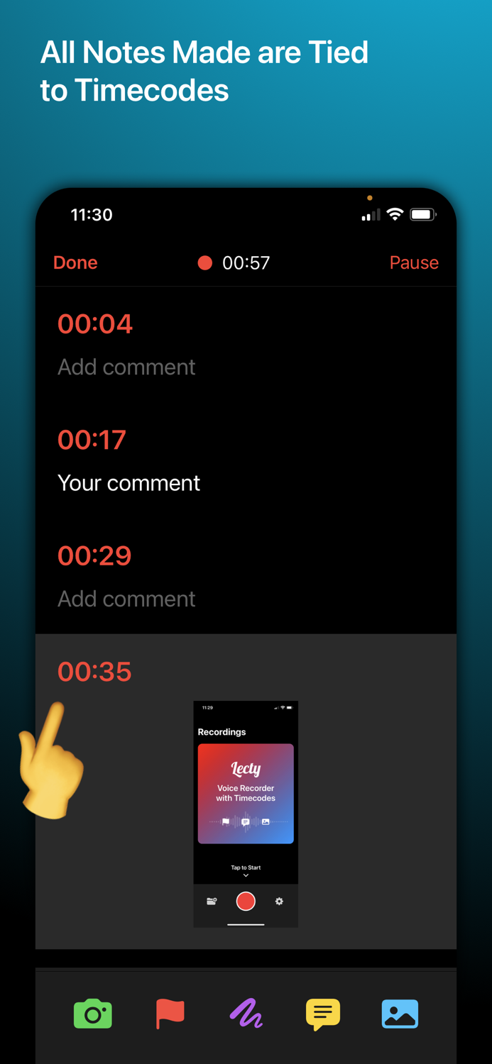 Voice Recorder with Timecodes