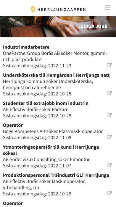 HerrljungaAppen Screenshot