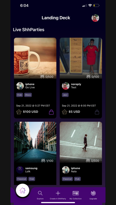 ShhParty App Screenshot