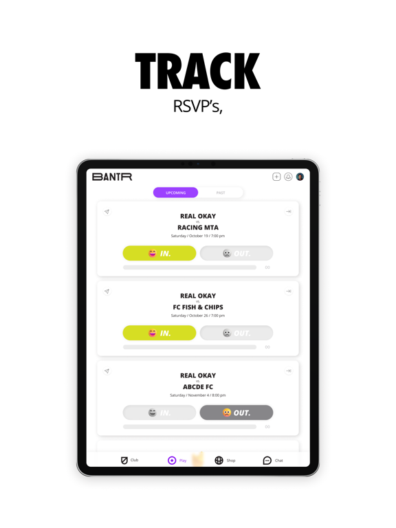 Bantr Sports iPad screenshot 3 - Sports app