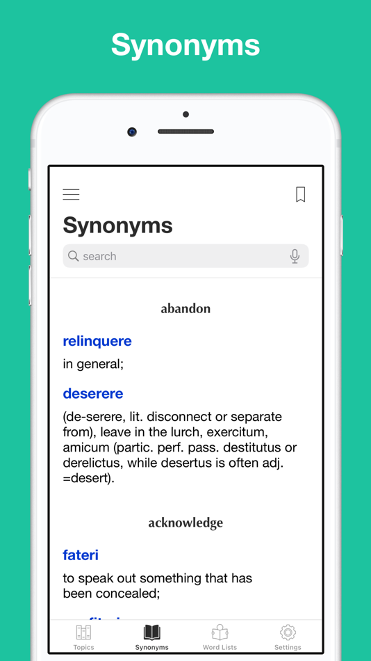 #5. Latin synonym handbook (iOS) 由: Ngoc Anh