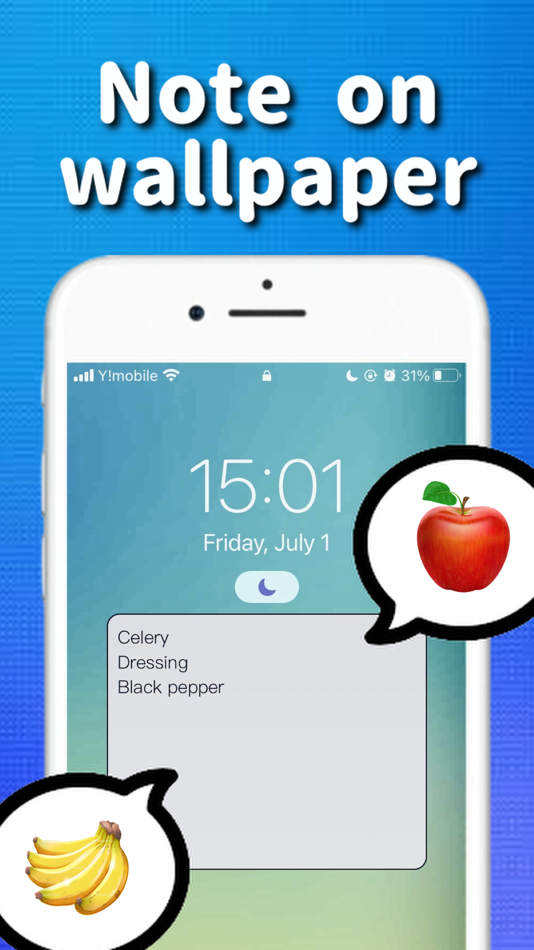 #1. Note on Wallpaper (iOS) 由: Syncly Applications
