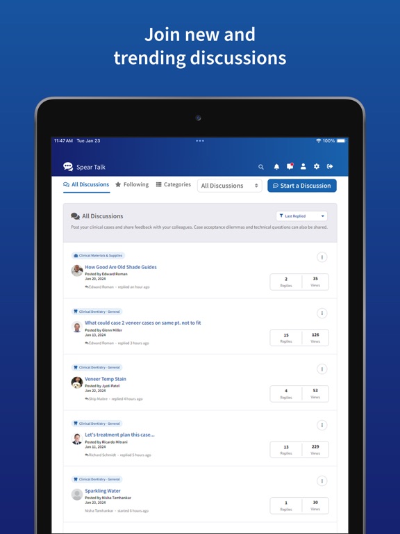 Spear Talk iPad screenshot 1 - Medical app