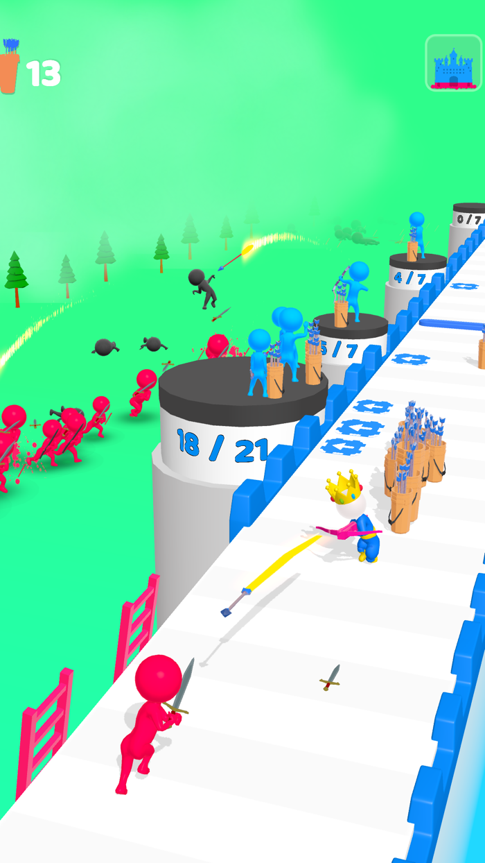 Defender Run Giant and Archers