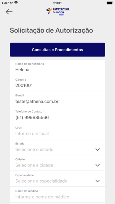 Sempre Vida Humana Saúde Sul Screenshot