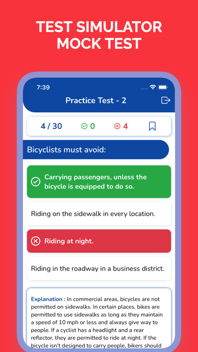 Hawaii Drivers's License Test Screenshot