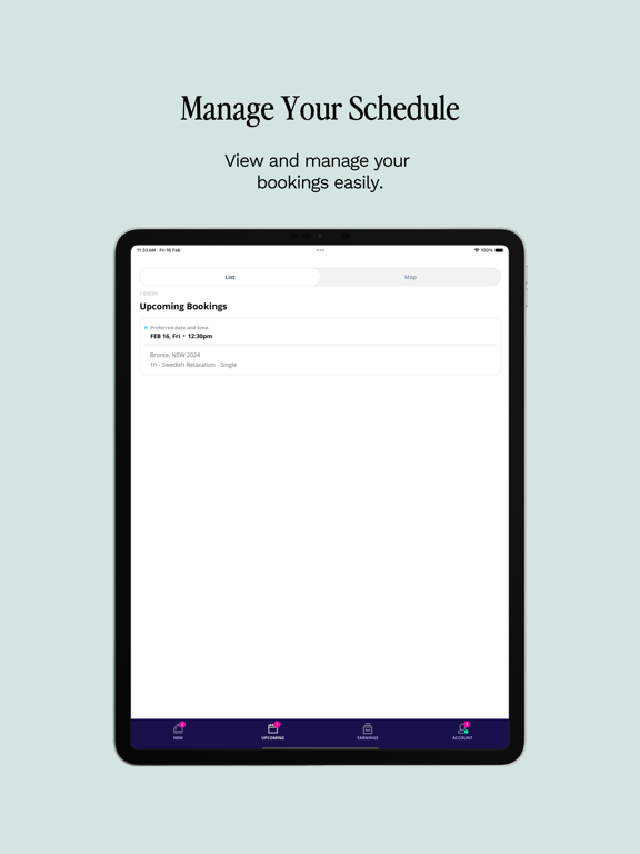 Blys Pro for Providers iPad screenshot 4 - Business app