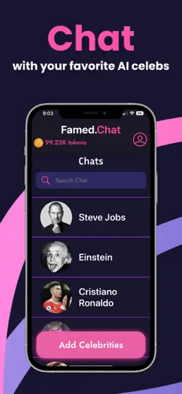 Game screenshot Famed.Chat: AI Celebrity Chat mod apk