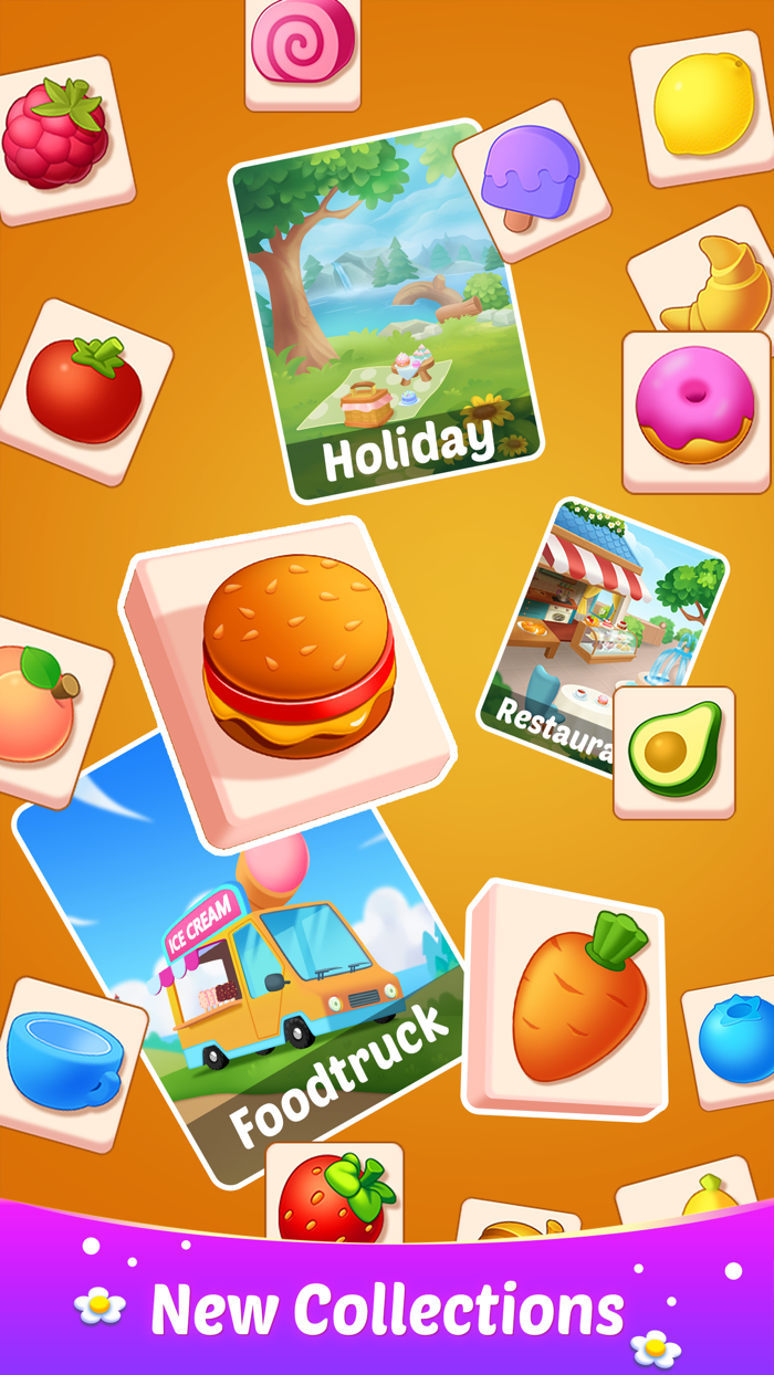 Tiles Match 3D Happy Trips