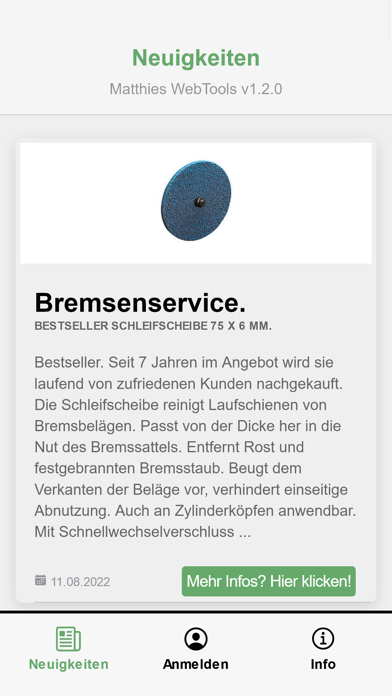 Matthies Webtools Screenshot