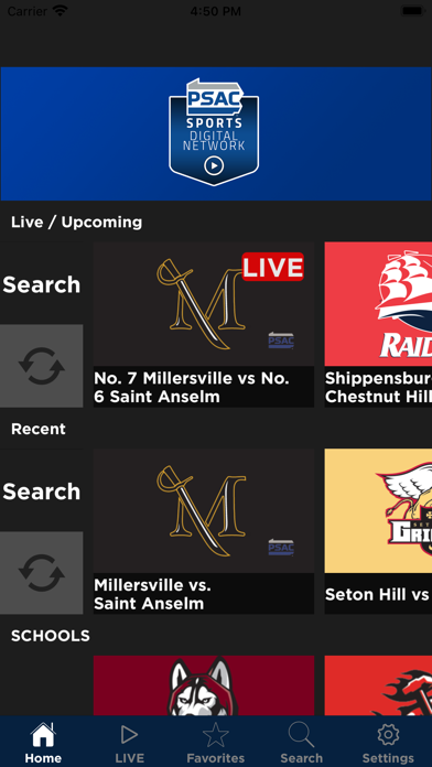 PSAC Sports Digital Network Screenshot