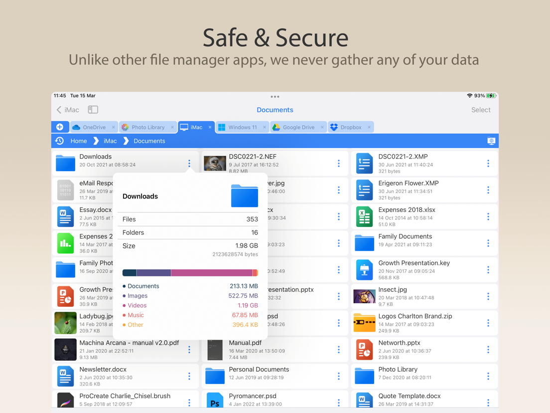 FileBrowser Document Manager App voor iPhone, iPad en iPod touch