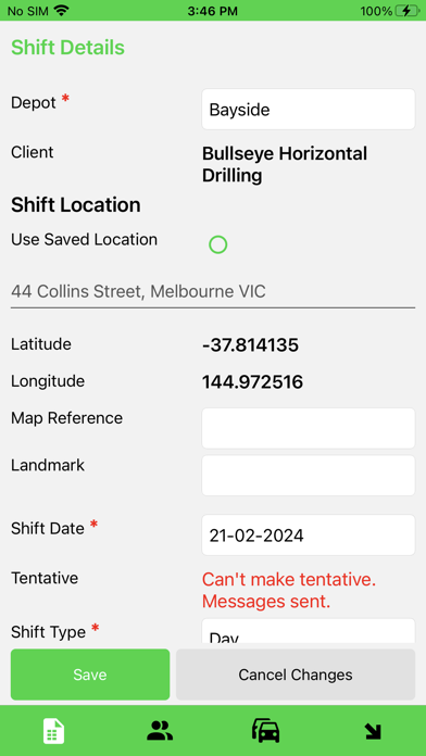 TC Operations Screenshot