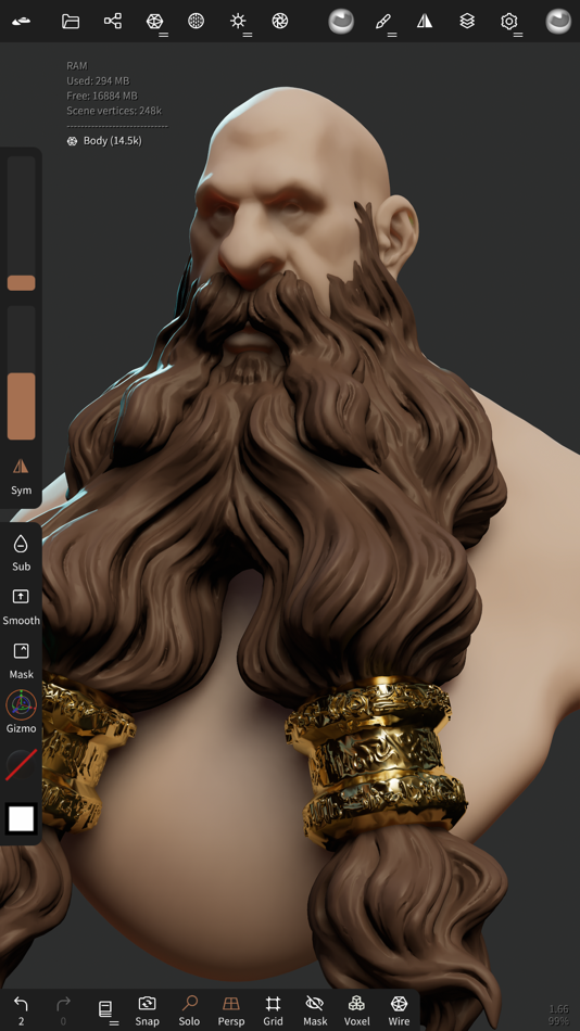 #1. Nomad Sculpt (iOS) 由: Hexanomad