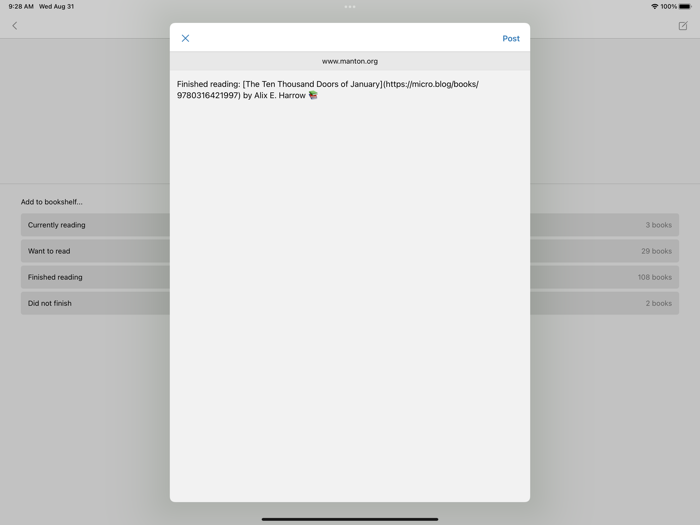 Epilogue for Micro.blog