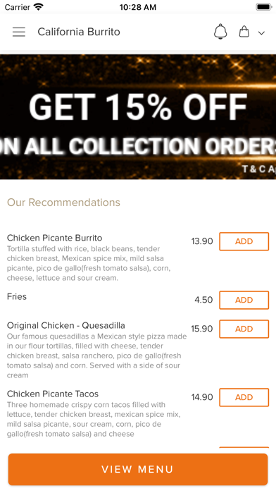 California Burrito Screenshot