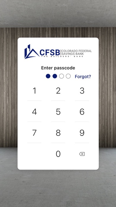 Colorado Federal Savings Bank Screenshot