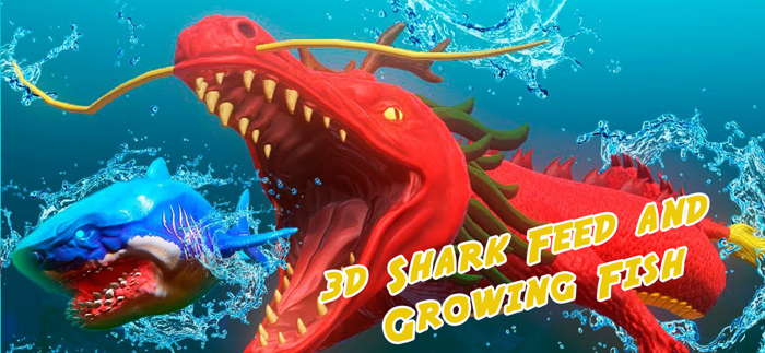 3D Shark Feed and Growing Fish